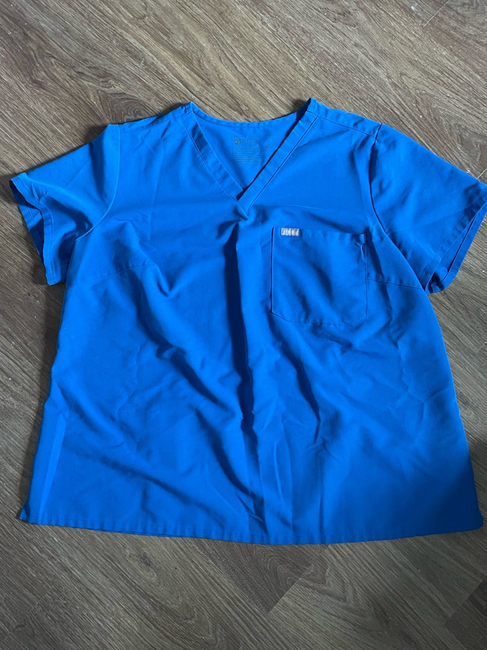 FIGS Catarina V-Neck Scrub Top in Royal Blue